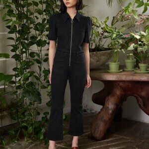 Seventy + Mochi Kit All in One Black Denim Jumpsuit